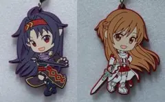 d➕ソードアートオンライン➕　ユウキ　&　アスナ　キーホルダー