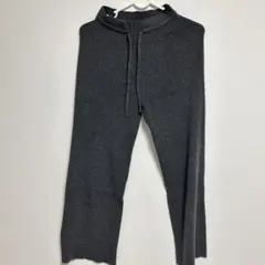 UNIQLO ダークグレー ニットワイドパンツ Sサイズ