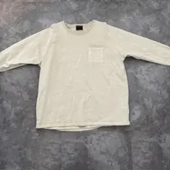 ライトグレー ポケット付き トレーナー