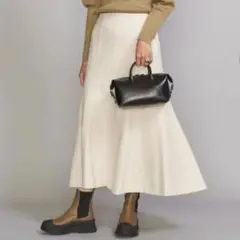【美品】BEAUTY&YOUTH フリースフレアスカート ウォッシャブル