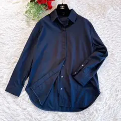 Theory Luxe ブラック ウール100%長袖シャツ 38 - メルカリ