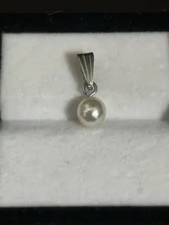 パール ペンダントトップ サージカルステンレス 約6.1mm