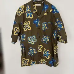 ユニクロ×マルニ　オープンシャツ　オリーブグリーン　サイズMのサムネイル
