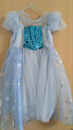 エルサ風 プリンセスドレス 130cm｜ディズニー風 コスプレ・なりきりドレス