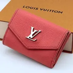 ルイヴィトン ポルトフォイユ ロック ミニ 三つ折り財布 ピンク