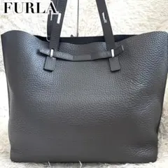 極美品✨フルラ 現行 ジョーヴェ トートバッグ オールレザー ロゴ A4 大容量のサムネイル