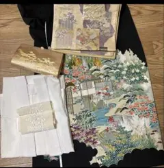 黒留袖豪華な絵柄 着物セットのサムネイル