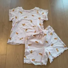 GU 子犬プリント パジャマセット 120