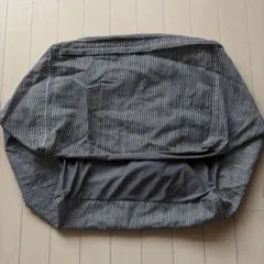 体にフィットするソファ（小）綿デニムカバー ヒッコリー