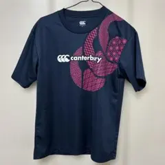 カンタベリー Tシャツ M ネイビー グラフィック