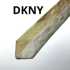 【No.40】超美品　DKNY ネクタイ　ゴールド シルバー