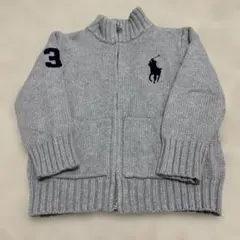 【Polo Ralph Lauren】ニットジャケット ビッグポニー　100㎝