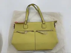 FIRANO イエロー レザー ハンドバッグ2点