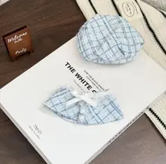 ラスト1点♡ ぬい服 ツイード ブルー 10cm お洋服