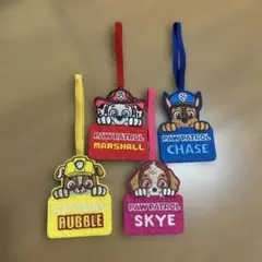 PAW PATROL めくれるネームプレート　4種セット　パウパトロール入園入学
