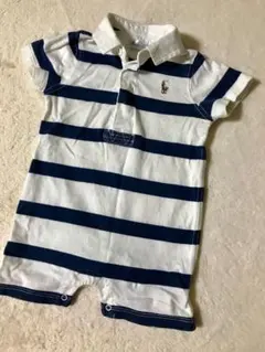 ラルフローレン ロンパース 3M 紺ボーダー