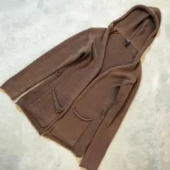 GAP フーデッドニットカーディガン ブラウン サイズXS 長袖