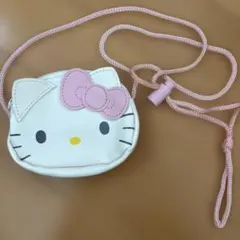 Hello Kitty ポーチ ホワイト/ピンク コインショルダー