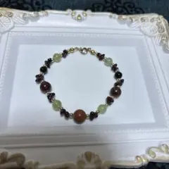 天然石ビーズブレスレット