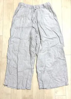 お値下げ　無印良品　麻100% リネンパンツ　size M