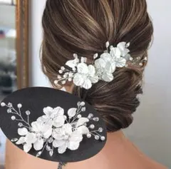 ブライダルヘアーアクセサリー ヘッドドレス 髪飾り 結婚式 前撮り 成人式