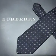 BURBERRY バーバリー ネクタイ SILK 絹ドット ネイビー