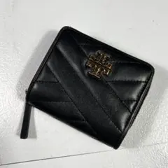 トリーバーチ キラ キルティング 折り財布 コンパクトウォレット ブラック
