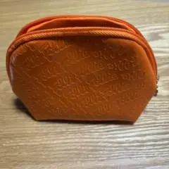 Folli Follie ポーチ オレンジ ロゴ型押し　大小セットのサムネイル