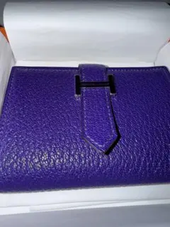 鑑定書付【極美品】HERMES ベアンコンパクト シェーブル 二つ折り財布