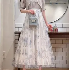 GRL 花柄チュールフレアスカートのサムネイル