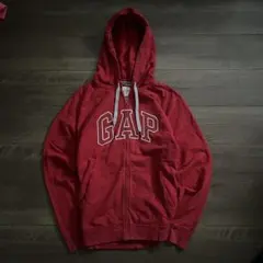 OLD GAP ギャップ ジップパーカー archive 短丈 赤 y2k 肉厚