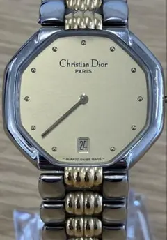 ジャンク Christian Dior 腕時計　オクタゴン 不動　クォーツのサムネイル