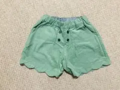 新品未使用　アプレレクール　コーデュロイ ショートパンツ グリーン 110