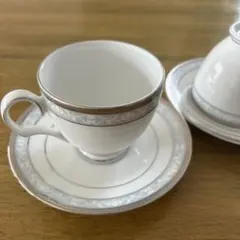 【Noritake】ノリタケ　コーヒーティーカップペアセット