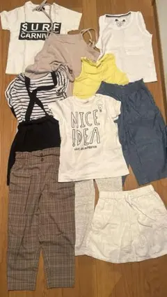 まとめ売りブランド多数110cm女児11点セットのサムネイル