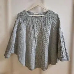 THE SHOP TK MIXPICE ケーブル編み ドルマンニット トップス