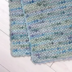 ブランケット ひざ掛け マルチカバー 手編み ハンドメイド