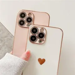 iPhoneケース　スマホケース　ハート　可愛い　お洒落　シンプル　韓国