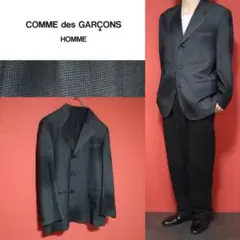 【AD2000】コムデギャルソン・オム⭐︎セットアップスーツ　ブラック　田中オム COMME des GARCONS HOMMEセットアップスタイル.2020.1.31. | 749 | MARK