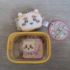 ちいかわ　ぷっくりクリアミニポーチ　ミニがまぐち 〜リボン〜　シーサー