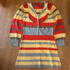 ANAP ストライプ ニットワンピース