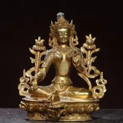 仏教古美術 彩銅自在観音菩薩 仏像文化遺産 文化財伝承 坐禅仏 開光
