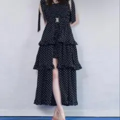 Rirandture レーストリムドットワンピース - メルカリ