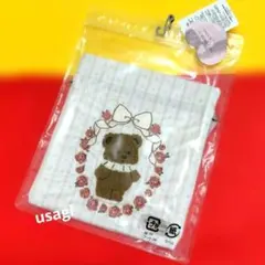 시마무라 아오키 미사코 m♡petit 곰 건착 파우치 핑크 옅은 오렌지