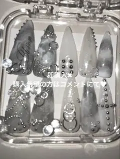 ネイルチップ ハンドメイド 韓国 シズニルック y2k