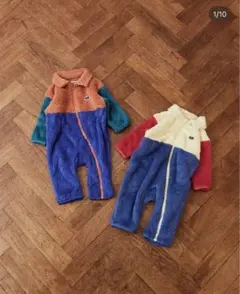 【新品未使用】リトルウィークエンド フリースカバーオール 70-80