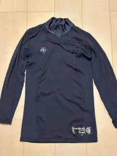 デサント ネイビー 長袖 アンダーシャツ ハイネック