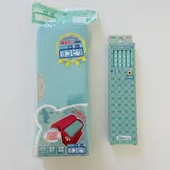 ディズニーミニー ヨコピタ 筆箱 ＆ かきかた鉛筆 2B ライトグリーン セット