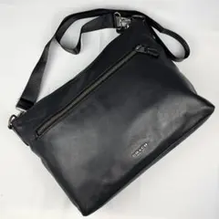 美品 COACH レザー ショルダーバッグ 2way グラハム 斜め掛け 黒