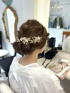 [値下げ] ヘッドドレス　ウエディング　ヘアアクセサリー